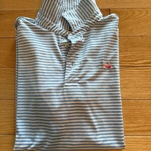 Vineyard Vines Light Blue and White Striped Shirt